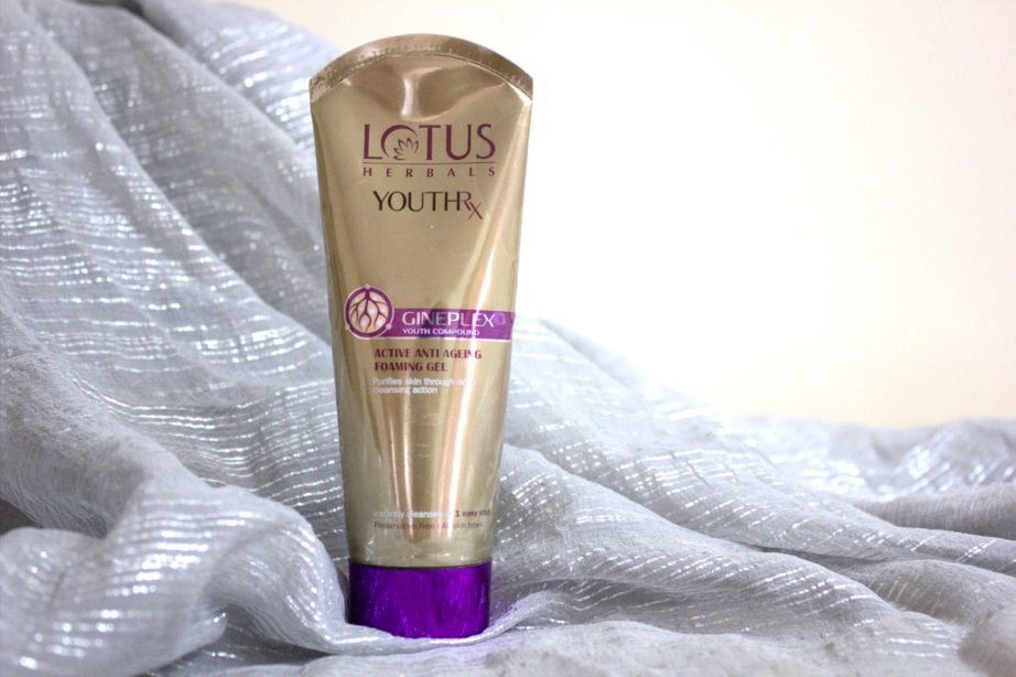 Lotus Herbals YOUTHRx Active Anti Ageing Foaming Gel Review