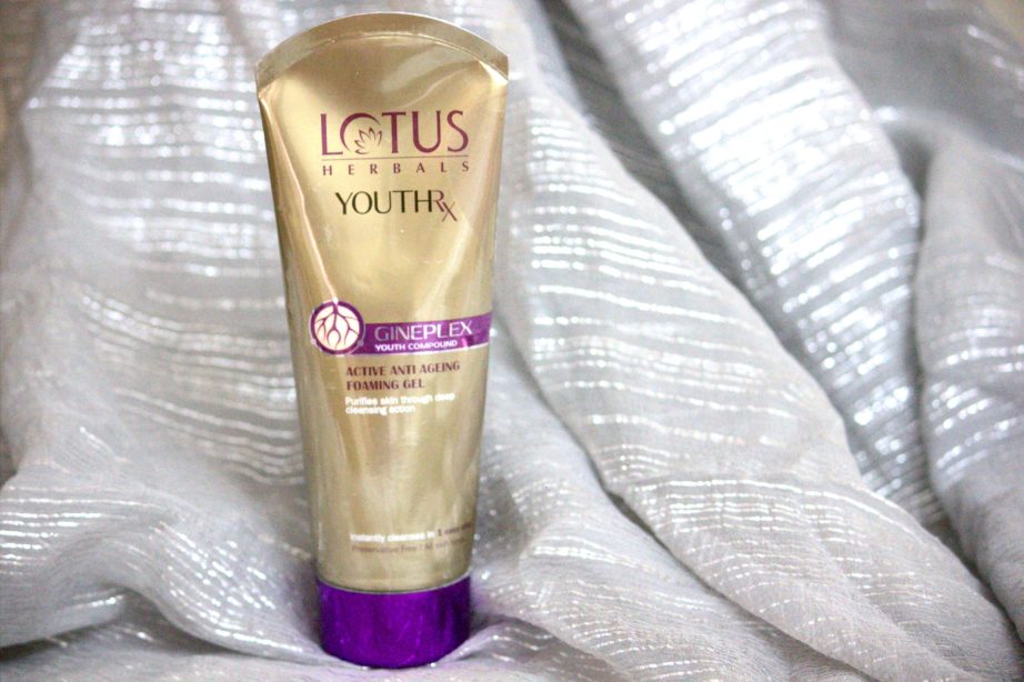 Lotus Herbals YOUTHRx Active Anti Ageing Foaming Gel Review mbf blog