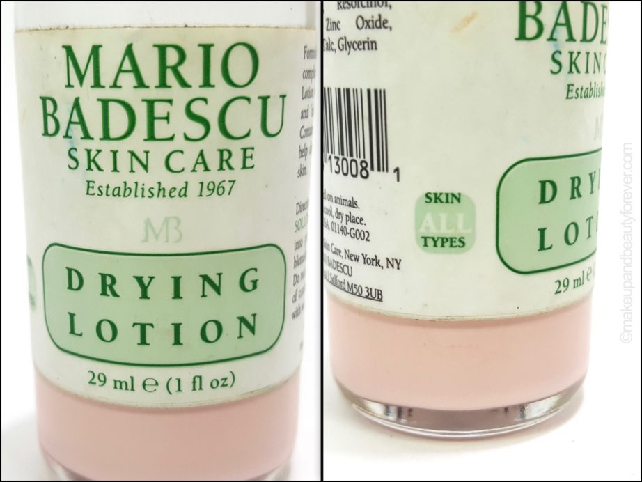 Mario Badescu Drying Lotion review all skin types