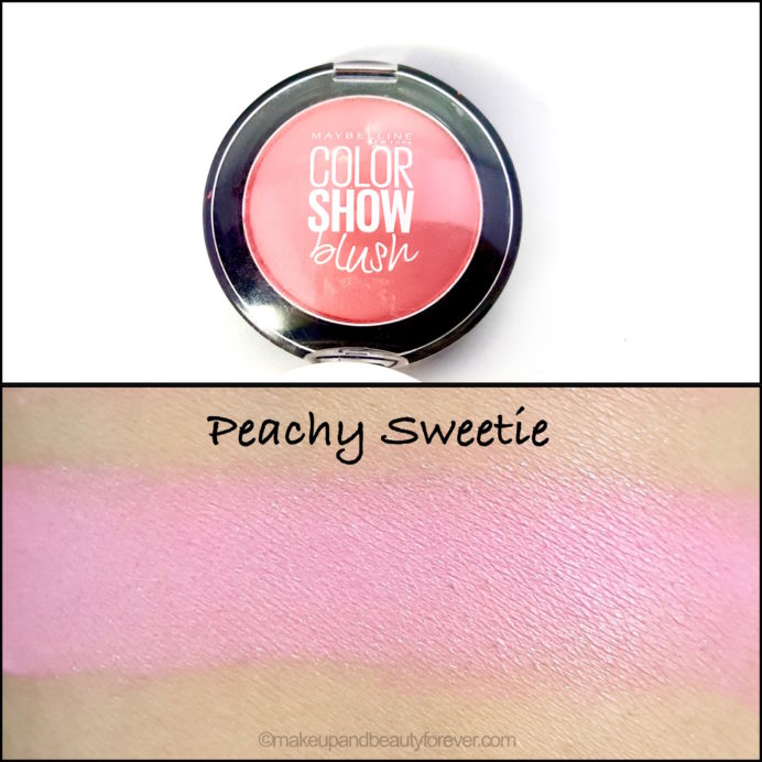 Maybelline Color Show Blush Peachy Sweetie Review Swatches
