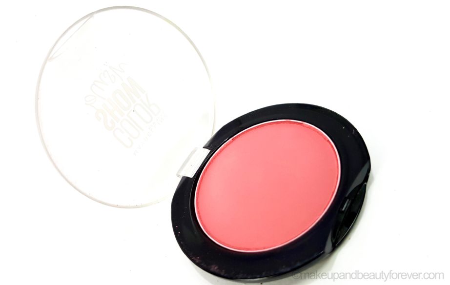 Maybelline ColorShow Blush Fresh Coral Review, Swatches