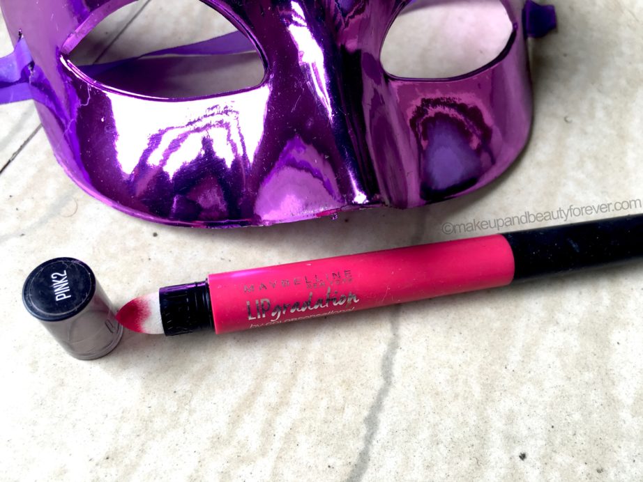Maybelline Lip Gradation Pink 2 Review Swatches smudger