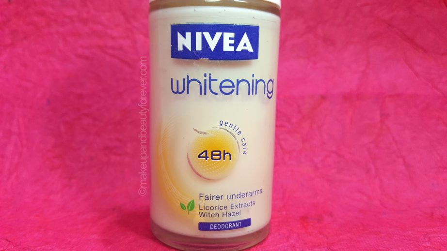 Nivea Whitening 48 Fairer Underarms Deodorant Roll On Review