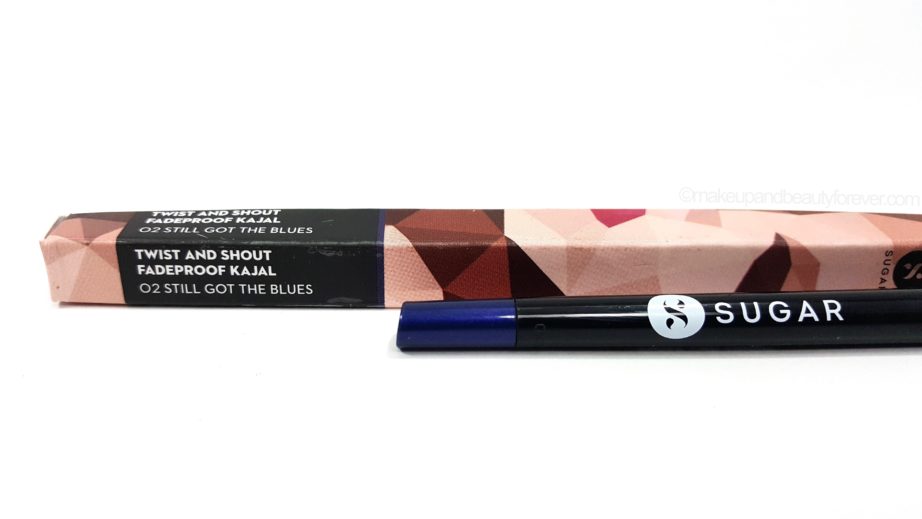 SUGAR Twist And Shout Fadeproof Kajal 02 Still Got The Blues Review mbf beauty blog