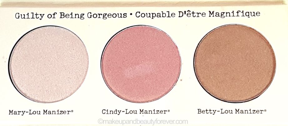 theBalm Manizer Sisters Mary Cindy Betty Lou Manizer Palette Review normal light