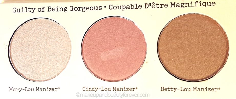 theBalm Manizer Sisters Mary Cindy Betty Lou Manizer Palette Review warm light