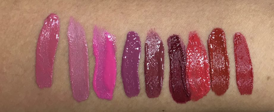 All Chambor Liquid Lipstick swatch Rosemantic 401 Effortless Pink 402 Diva 403 Fall in Rose 404 Trendy Mauve 405 Nocturne 406 Fiery Red 431 Red Haute 432 Desire 433 mbf