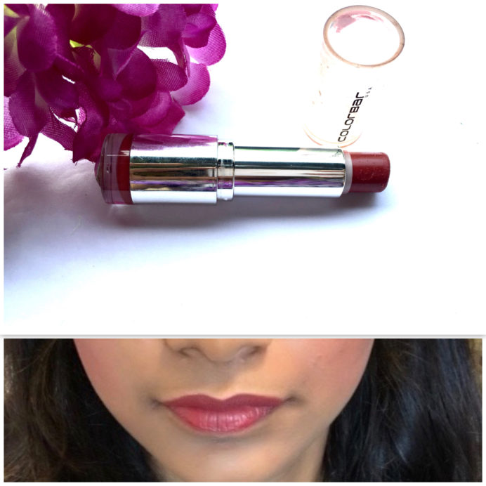 Colorbar Velvet Matte Lipstick Over The Top 1 Review Swatches on lips