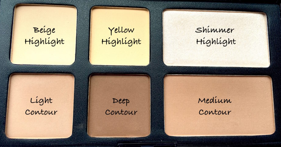 Freedom Pro Strobe Highlight and Contour Palette With Brush Review Swatches close up