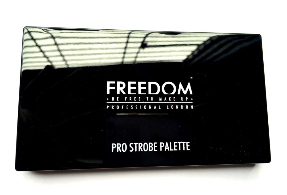Freedom Pro Strobe Highlight and Contour Palette With Brush Review Swatches front