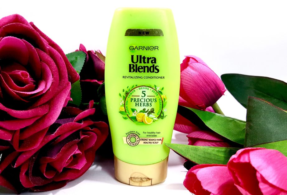Garnier Ultra Blends 5 Precious Herbs Conditioner Review mbf beauty blog