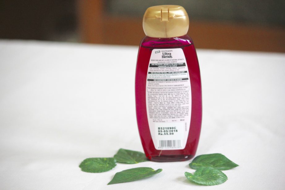 Garnier Ultra Blends Henna Blackberry Nourishing Shine Shampoo Review mbf