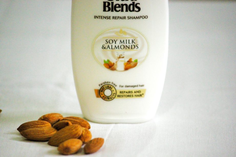 Garnier Ultra Blends Soy Milk Almonds Intense Repair Shampoo Review mbf