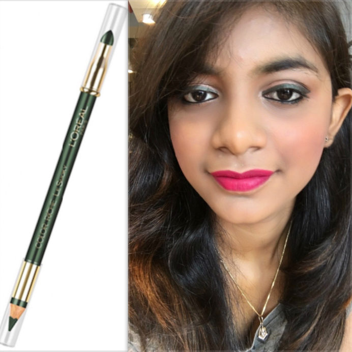 L'Oreal Color Riche Smoky Pencil Eyeliner Antique Green Swatches