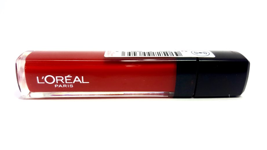L'Oreal Infallible Mega Gloss 106 Alerte Rouge Review Swatch