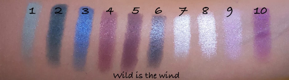 Makeup Revolution I ♡ MAKEUP I ♡ OBSESSION Eye Shadow Palette Wild is the Wind shades Review Swatches