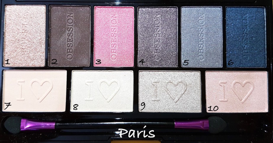 Makeup Revolution I ♡ MAKEUP I ♡ OBSESSION Eye Shadow Palettes - Paris Review Swatches