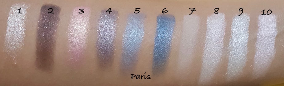 Makeup Revolution I ♡ MAKEUP I ♡ OBSESSION Eye Shadow Palettes Paris shades Review Swatches