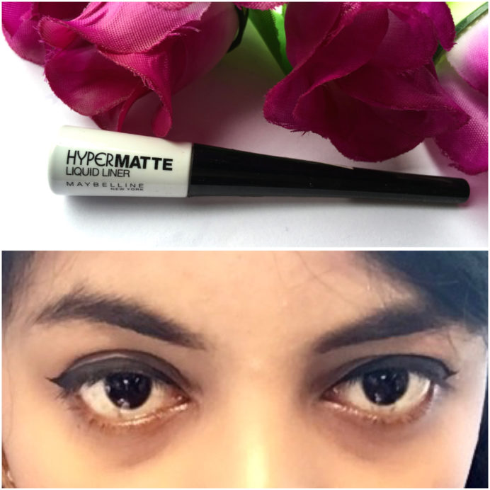 Maybelline Hyper Matte Liquid Liner Review Swatches on eyes