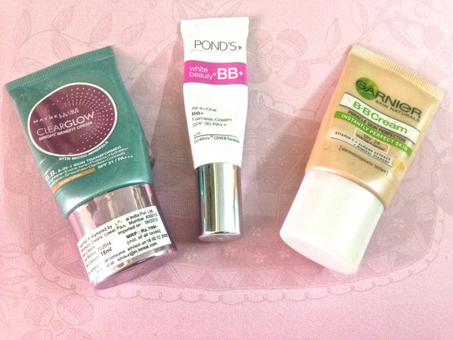 Maybelline Ponds Garnier BB Creams Review vs Comparison Which one to buy?