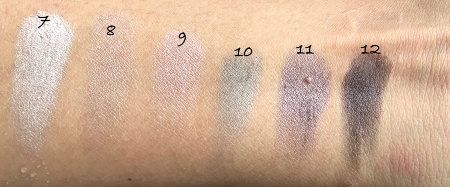 Maybelline The Blushed Nudes Palette Review Swatches Makeup 7 to 12 shades