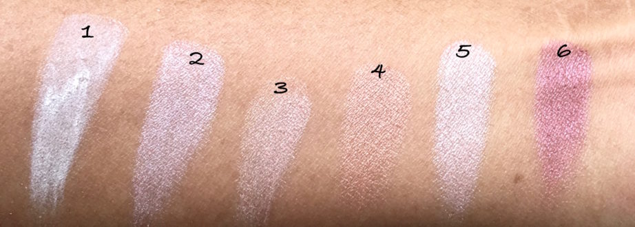 Maybelline The Blushed Nudes Palette Review Swatches Makeup shades 1 to 6