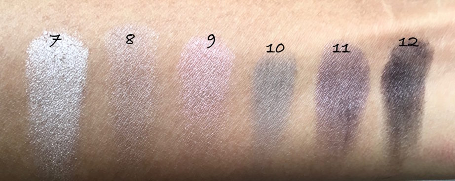Maybelline The Blushed Nudes Palette Review Swatches Makeup shades 7 to 12