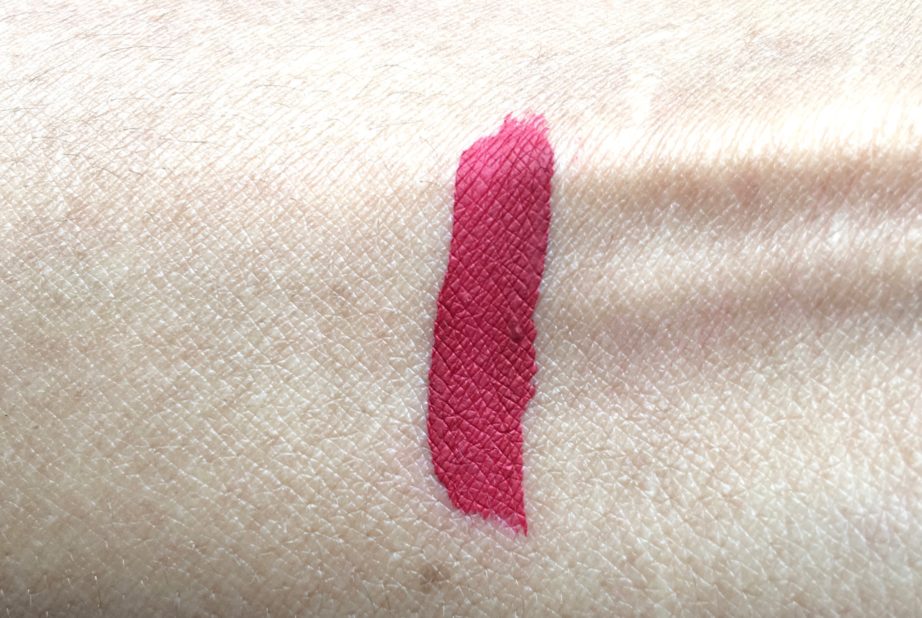 Stila Stay All Day Liquid Lipstick Fiery Review Swatches on hand