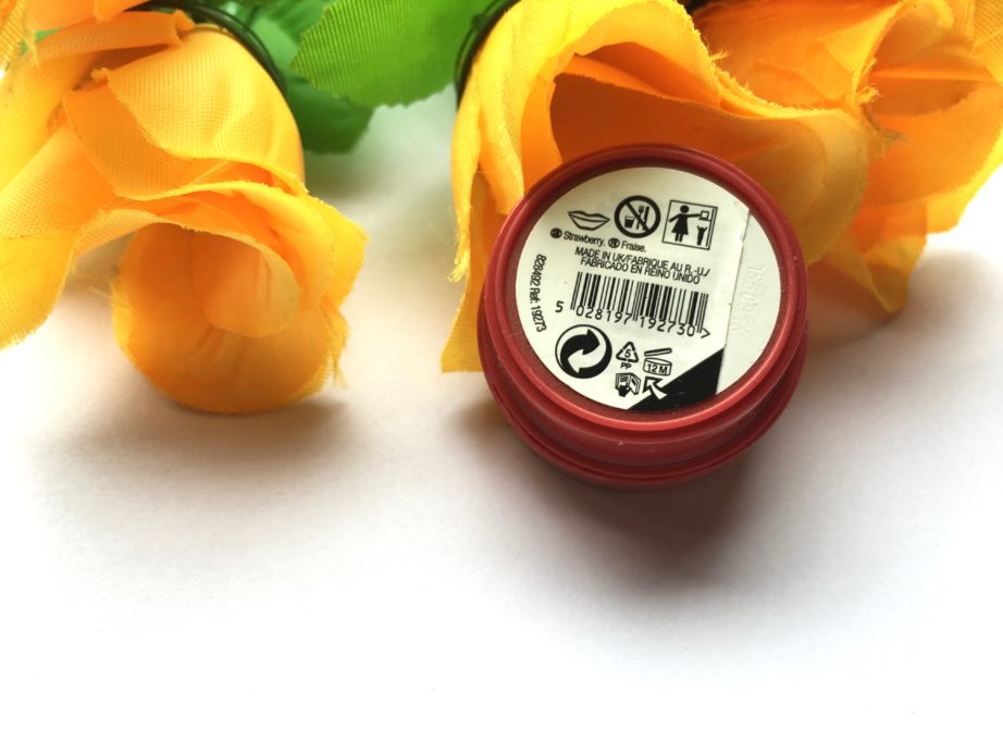 The Body Shop Strawberry Lip Butter Review back