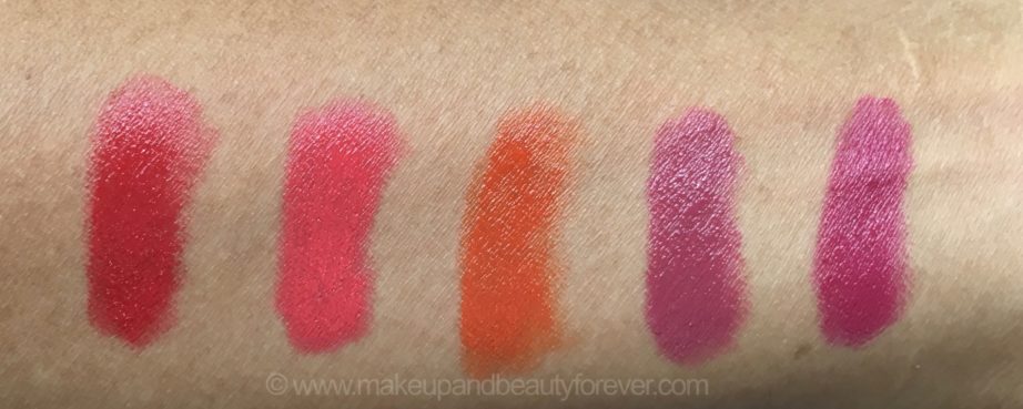 All Faces Ultime Pro Creme Lip Crayons 10 Shades Review Swatches Red Velvet Sunset Kiss Envy Invincible Mochalicious Sun Dew Fantasy Cherrypop Berry Punch Confession 4