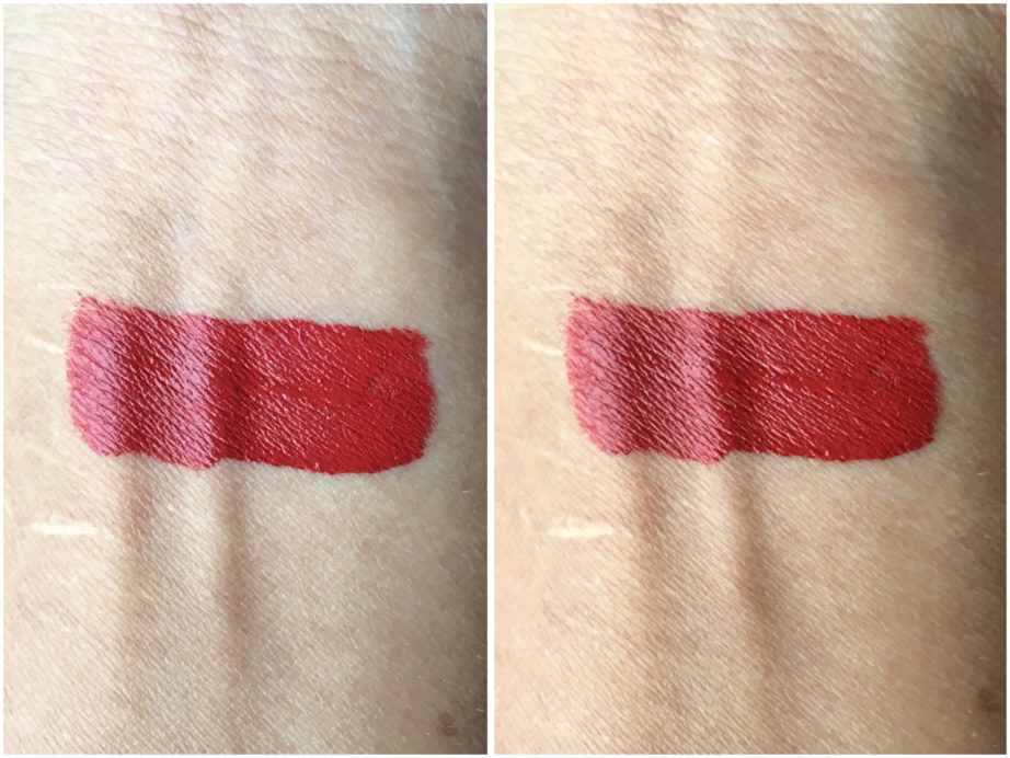 Chambor Extreme Wear Liquid Lipstick Shade 432 Review Swatches on hand