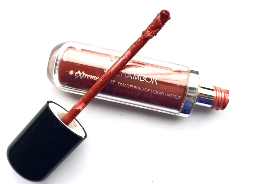 Chambor Extreme Wear Liquid Lipstick Shade 432 Review focus