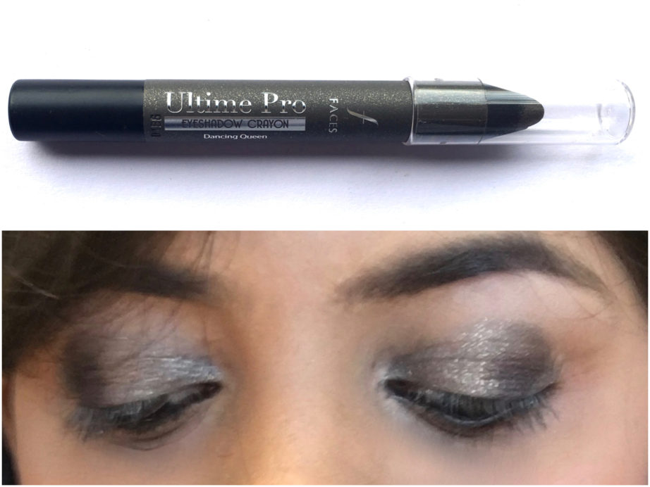 Faces Ultime Pro Eyeshadow Crayon Dancing Queen 01 Review Swatches Eye makeup look