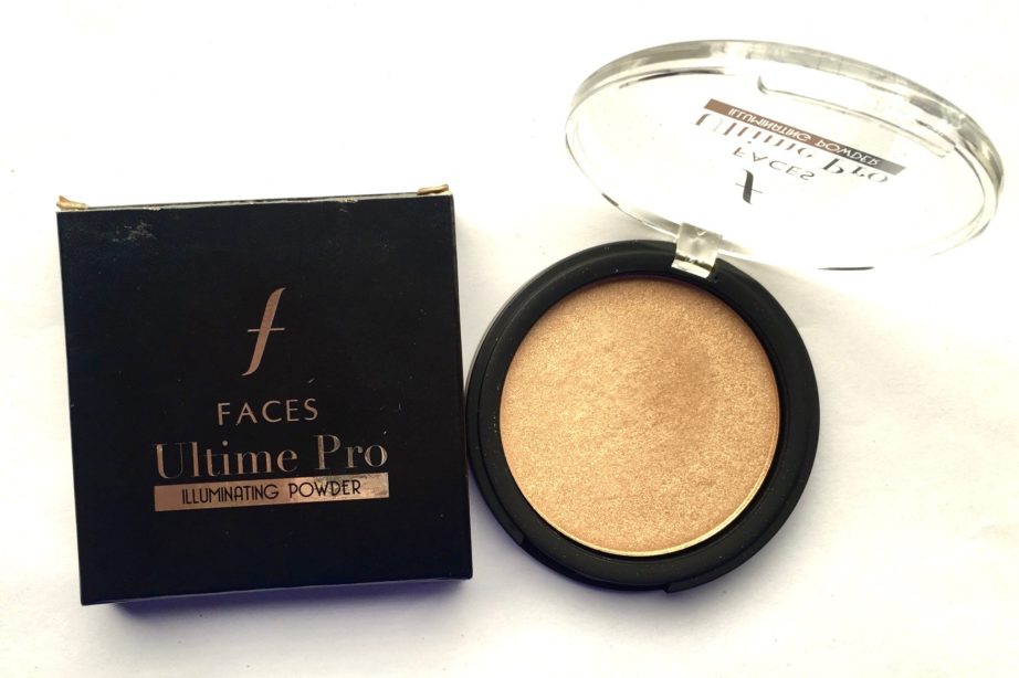 Faces Ultime Pro Illuminating Powder Highlighter Review Swatch
