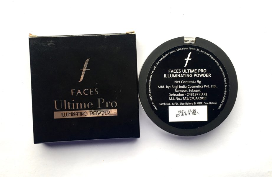 Faces Ultime Pro Illuminating Powder Highlighter Review price