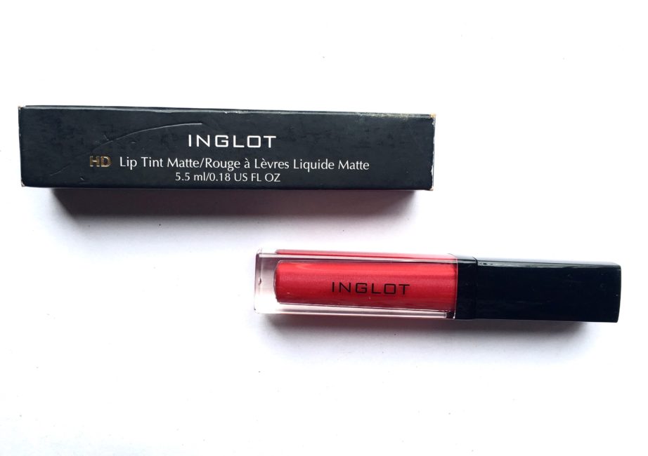 Inglot HD Lip Tint Matte 12 Review Swatches