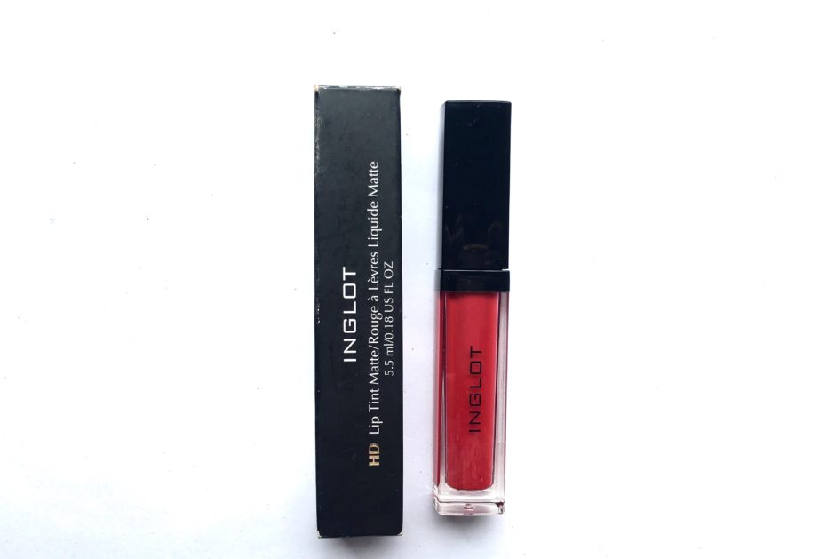 Inglot HD Lip Tint Matte 12 Review Swatches mbf