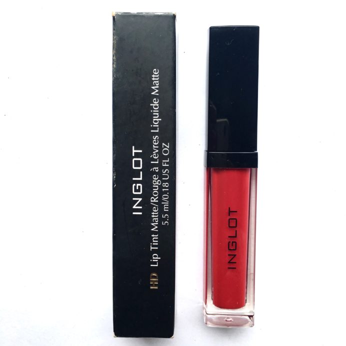 Inglot HD Lip Tint Matte 12 Review Swatches mbf blog
