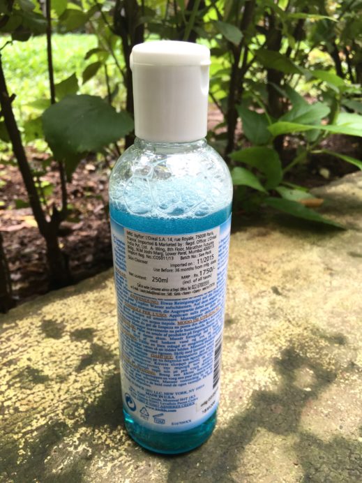 Kiehl’s Blue Herbal Gel Cleanser Review back