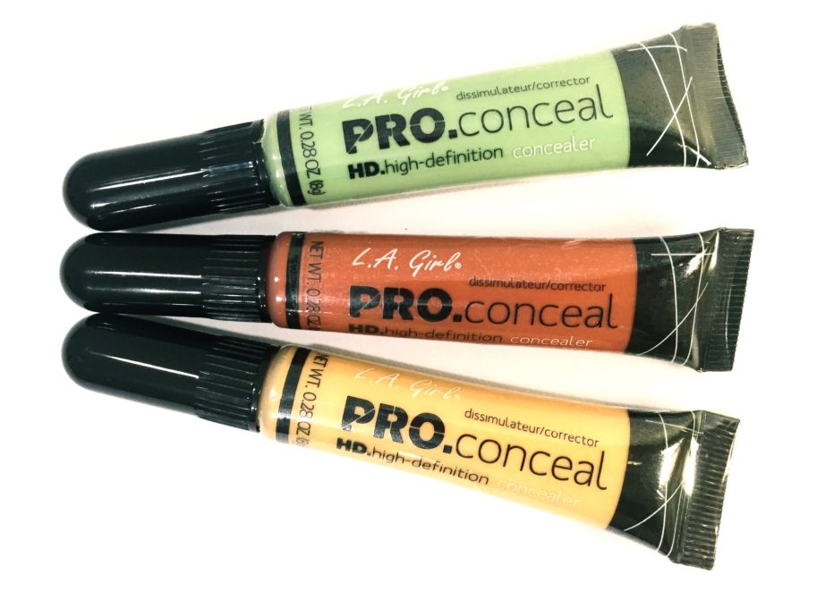 L A Girl Pro Conceal HD Orange Green Yellow Correctors Review Swatches