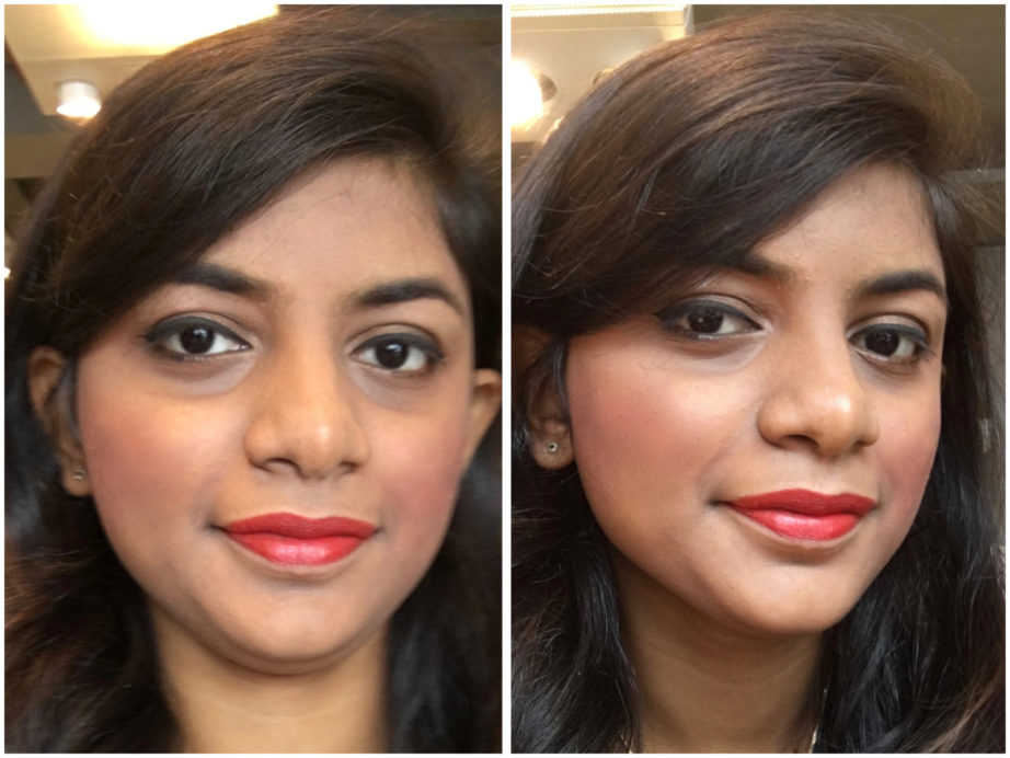 Lakme Absolute Sculpt Matte Lipstick Coral Flare Review Swatches MBF Makeup Look