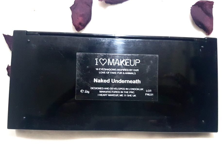 Makeup Revolution I Heart Makeup Naked Underneath Eyeshadow Palette Review