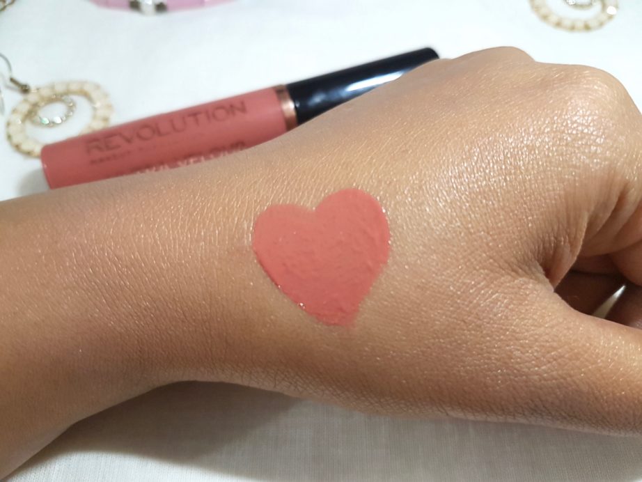 Makeup Revolution Ultra Velour Lip Cream Cant We Just Make Love Review Swatches