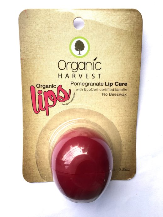 Organic Harvest Pomegranate Lip Care Balm Review Makeup beauty blog
