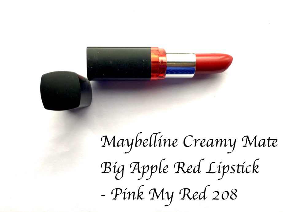 all Maybelline Color Show Big Apple Red Creamy Matte Lipstick Pink My Red Review swatches mbf