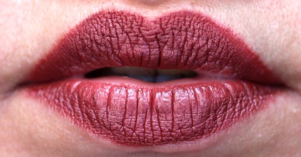 Dose of Colors Matte Liquid Lipstick Brick Review Swatches After 2 to 3 hours