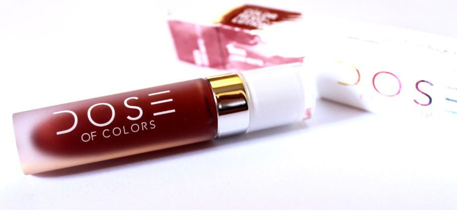 Dose of Colors Matte Liquid Lipstick Brick Review Swatches MBF