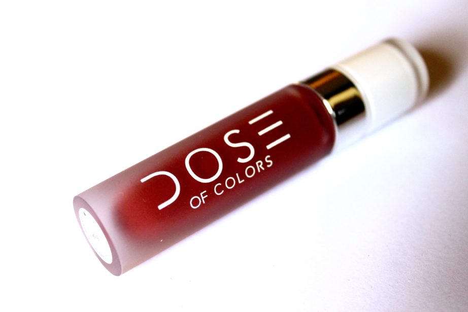 Dose of Colors Matte Liquid Lipstick Brick Review Swatches MBF Blog