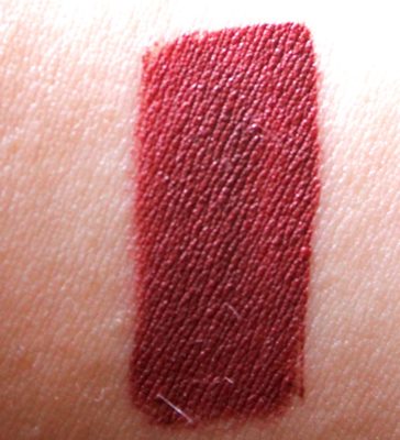 Dose of Colors Matte Liquid Lipstick Brick Review Swatches hand