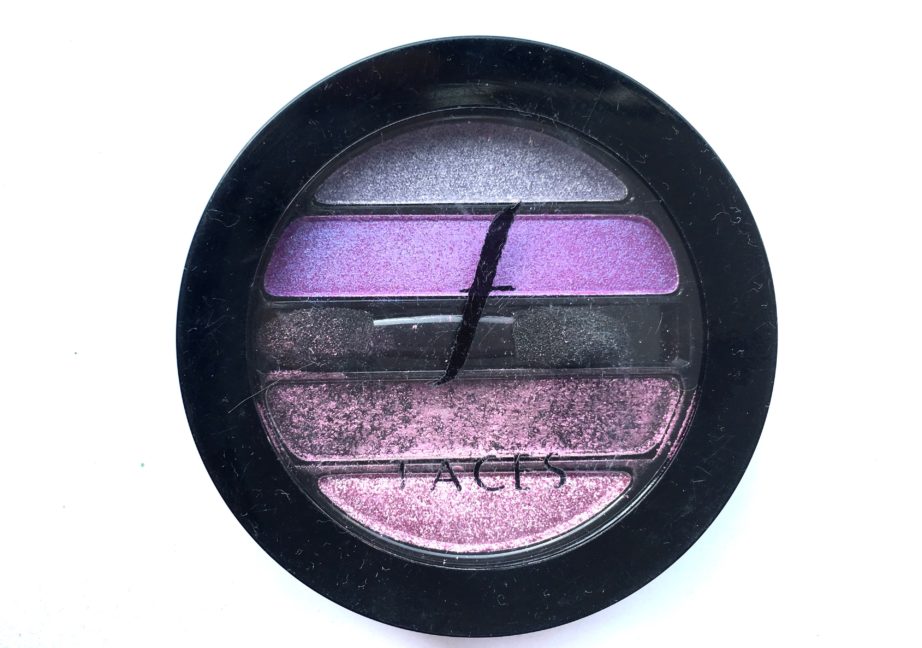 Faces I Shine Eye Shadow Quartet Purple Review Swatches